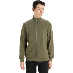 Icebreaker- Men's Olive Green Full-Zip central II Sweater- size 2XL